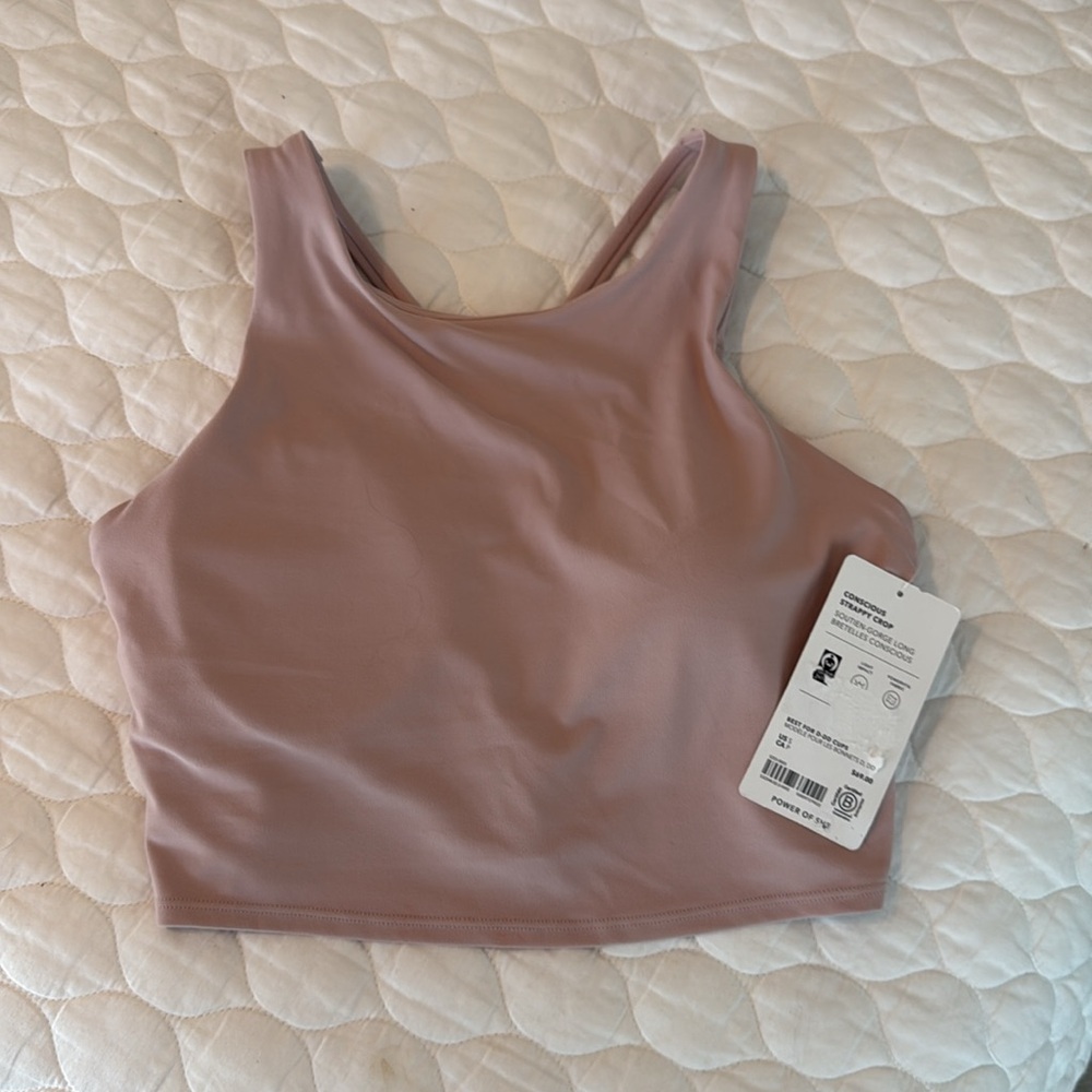 NWT Athleta Concious strappy crop bra S D-DD